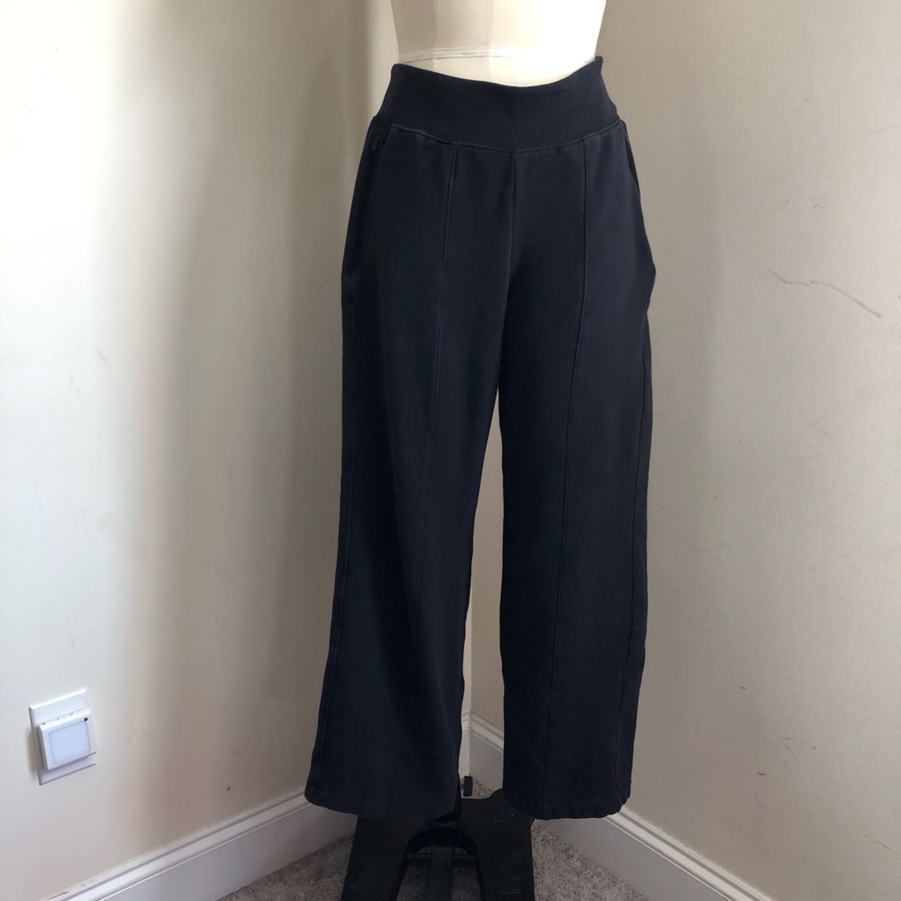 Women's Athleta Black Wide-Leg Pants - Picture 1 of 5